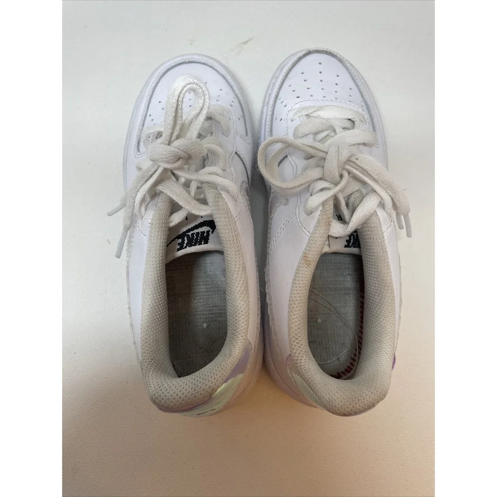 NIKE Air Force 1 Digital Swoosh Shoes - Iridescent‎ - Youth Size 4 - CW1577 100